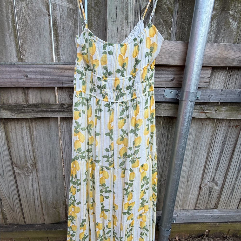 Trixxi Lemon Print Maxi Dress - Picture 5 of 6